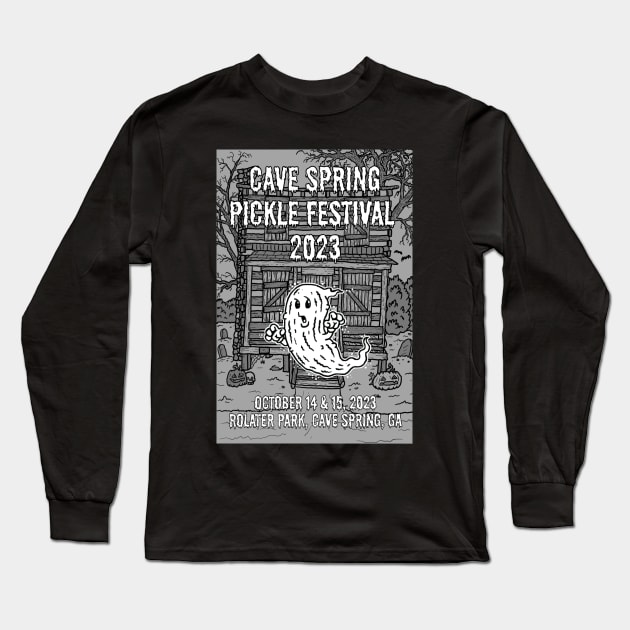 Cave Spring Pickle Festival 2023 Official Long Sleeve T-Shirt by Matthew Laipple Illustrations